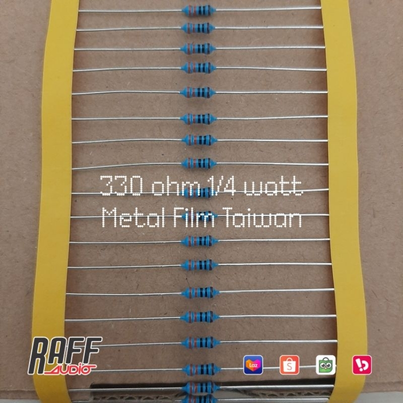 Resistor 330 Ohm 1/4W 1% Taiwan Metal Film