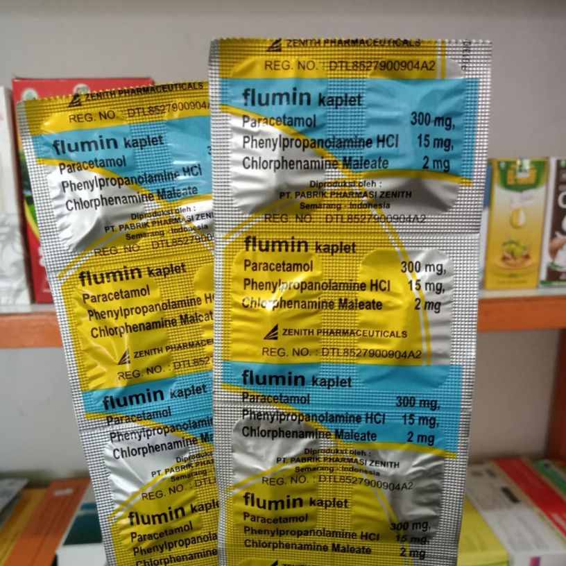 Flumin untuk Mengatasi Gejala Flu (10 Kaplet)