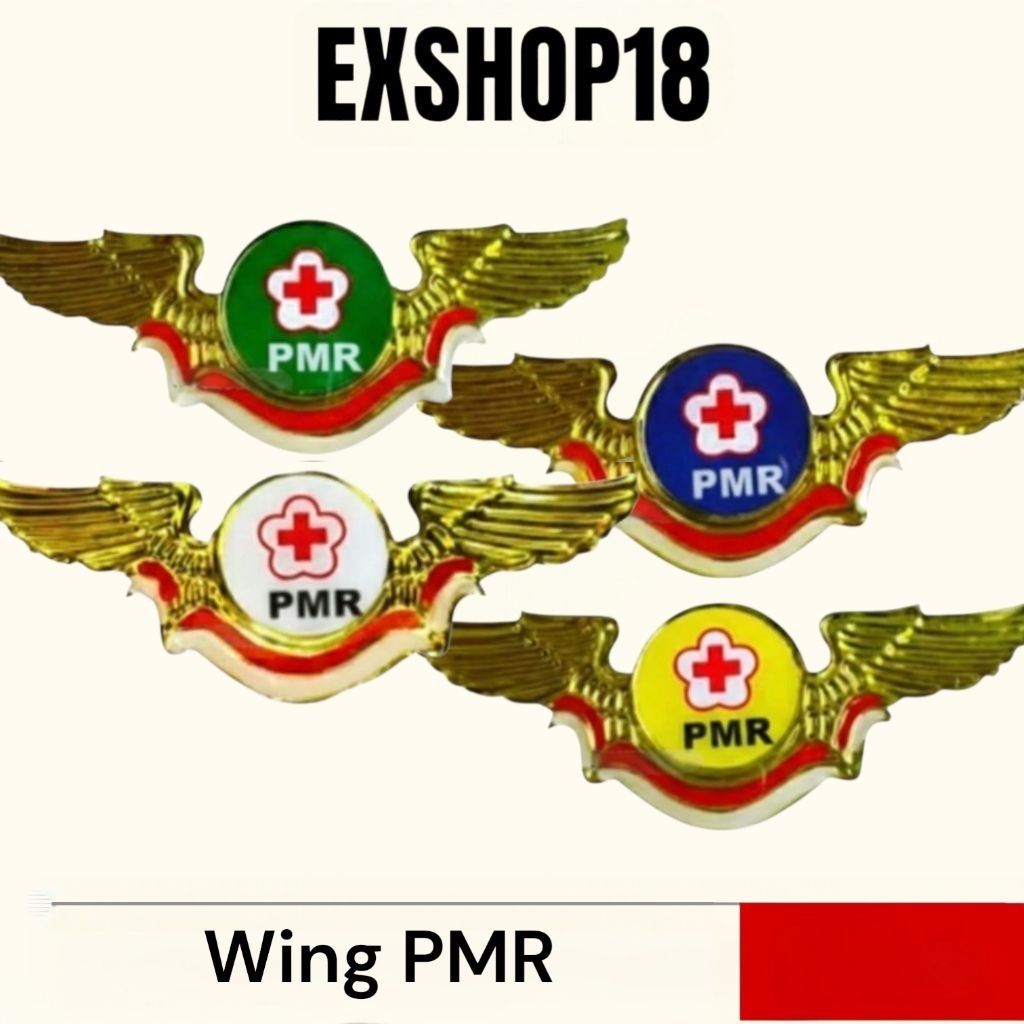 Pin Wing PMR Mula Madya Wira Fiber / Pin Wing PMR / Brevet Lencana PMR Fiber Lapis Resin