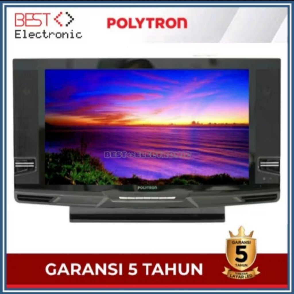 TV DIGITAL Tabung LED TV POLYTRON 24 inch PLD 24V223 USB MOVIE