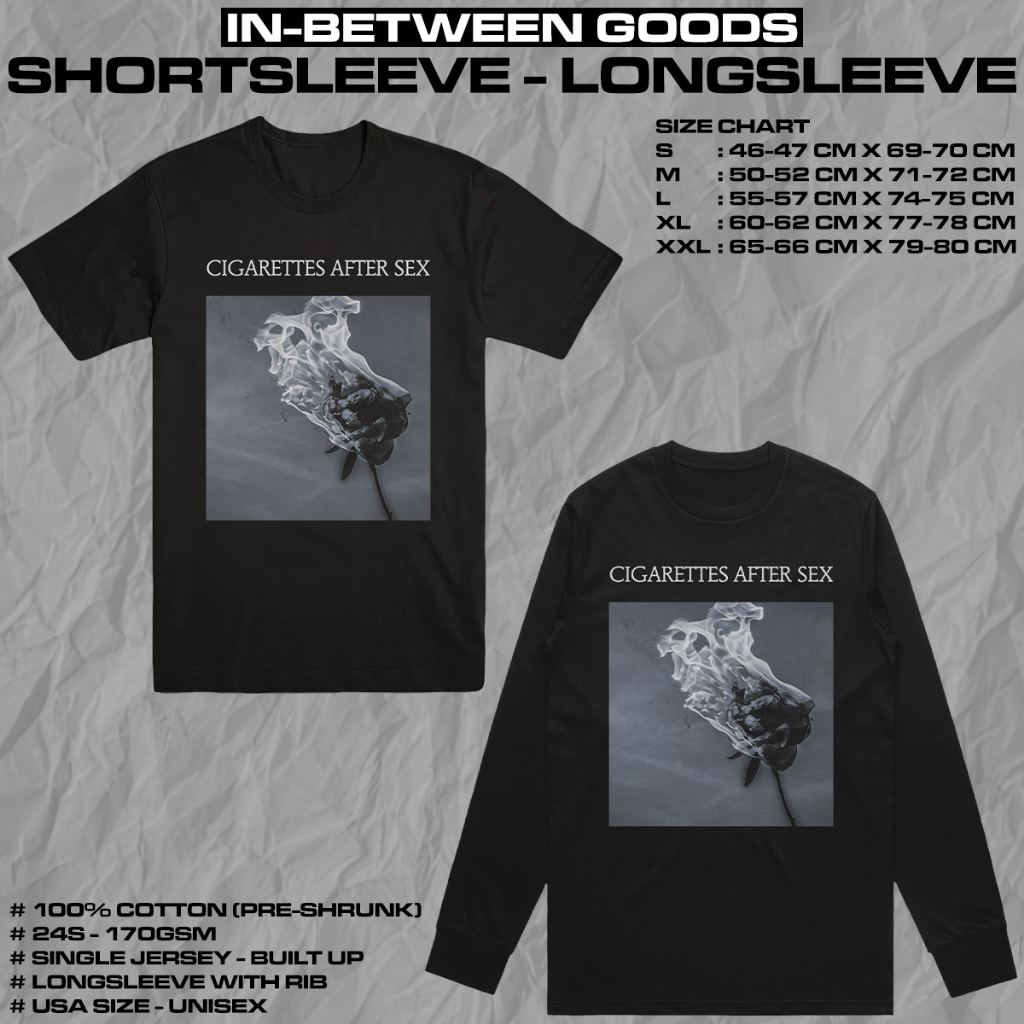 CIGARETTES AFTER SEX - BURNING ROSE | T-SHIRT | LONGSLEEVE | BAND MERCH