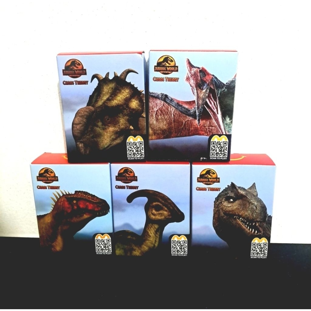 Set Happy Meal MCD Jurassic Dino Periodic 2 (5 box)