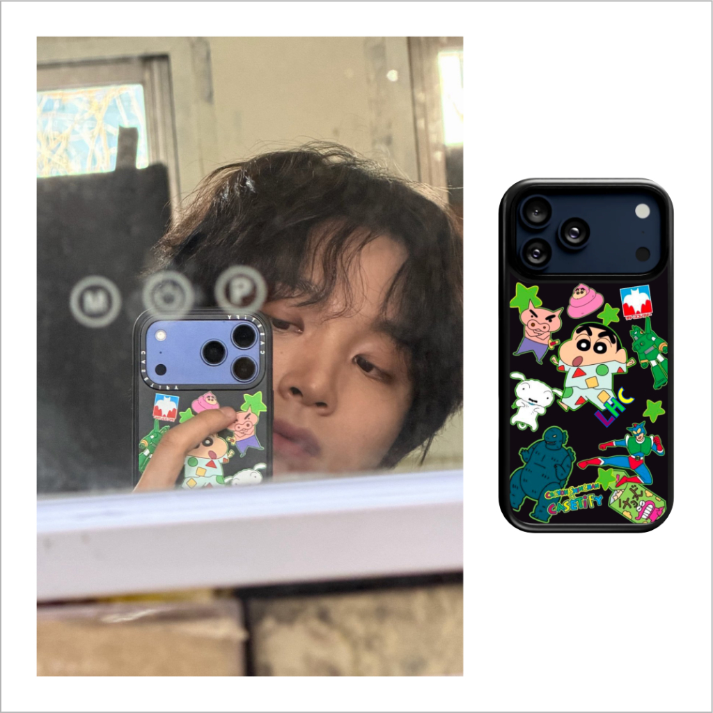 NCT DREAM Haechan LHC crayon shinchan custom phone case hp