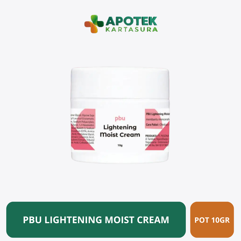 PBU Lightening Moist Cream 10gr - Cream Pelembab Wajah