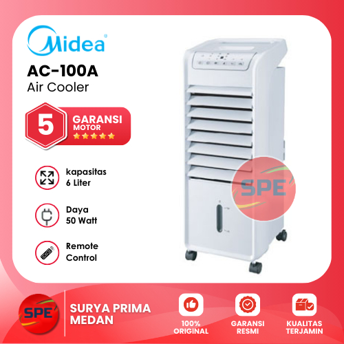 AIR COOLER MIDEA KAPASITAS 6 LITER AC100-A / AC100A GARANSI RESMI (MEDAN)