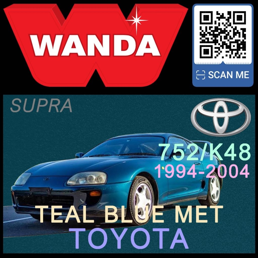 Cat Wanda Toyota Teal Blue Metallic 752/K48
