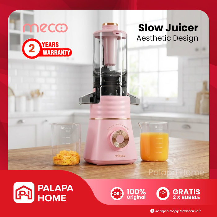 Mecoo Slow Juicer Low Watt | Blender Juice Buah Mecco Juser Meco Tanpa Ampas Aesthetic