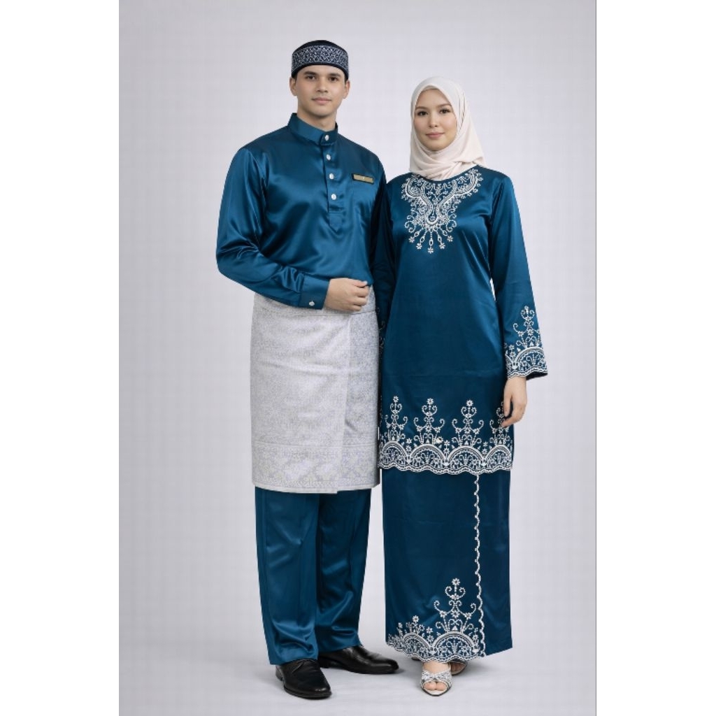 YUMNA SET KURUNG MELAYU COUPLE PREMIUM  | SET MELAYU BORDIR MEWAH
