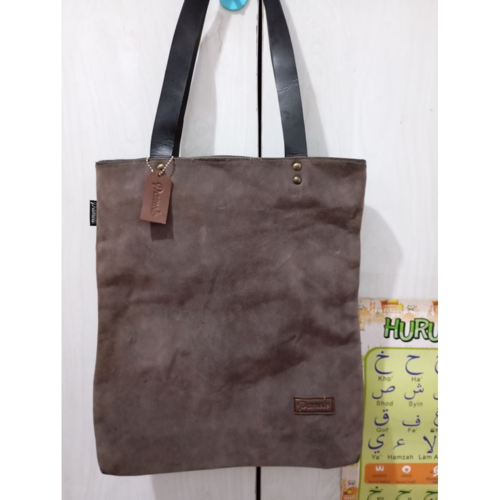 Tote bag suwede pamole