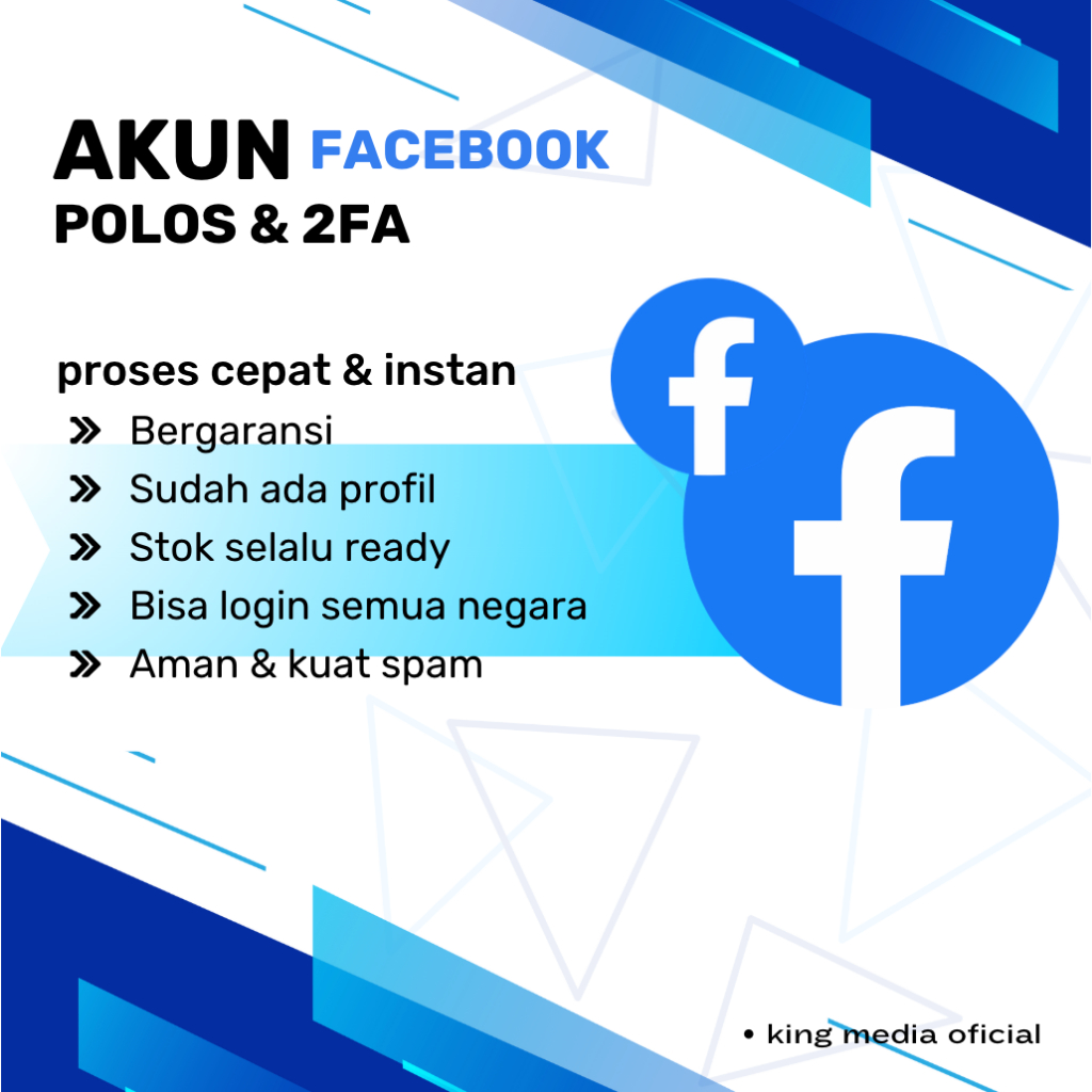 Akun fb 2fa Aktif & Tua kuat | Bergaransi akun facebook kuat