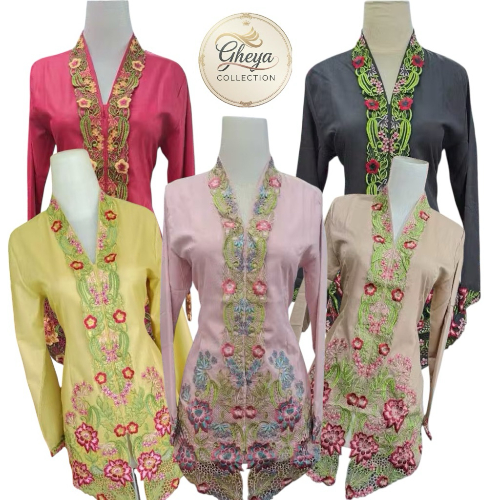 atasan kebaya encim wanita||seragam kerja formal||kebaya wanita modern lengan panjang