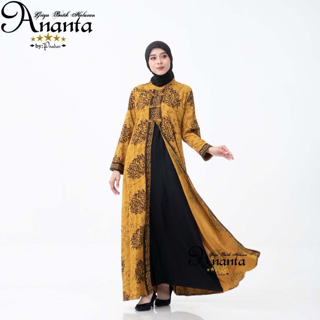Batik Ananta Gamis Wanita EXCLUSIVE LUXURY EXCELLENT | Gamis Batik Halusan Exclusive Luxury Excellen
