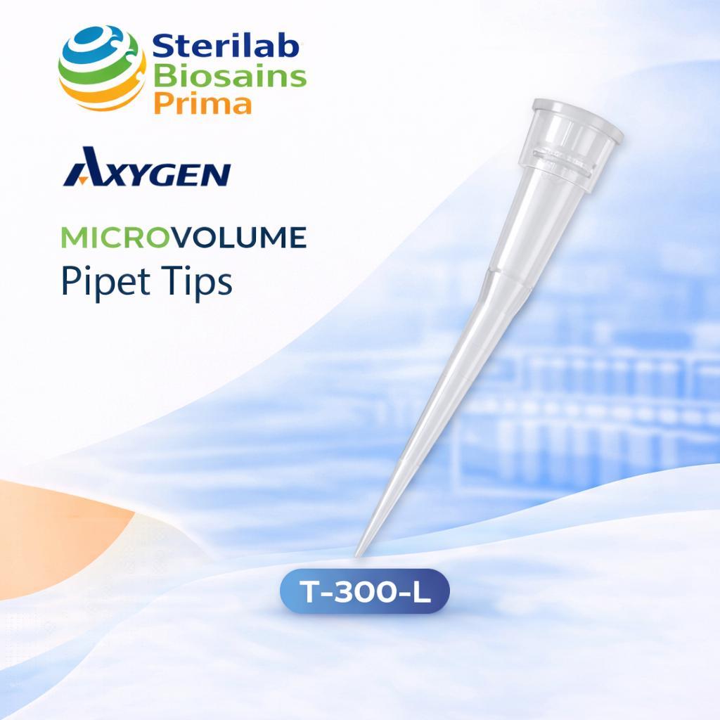 Axygen T-300-L 10 uL Maxymum Recovery Microvolume Pipet Tips NonFilter - 1000 Tips/pack