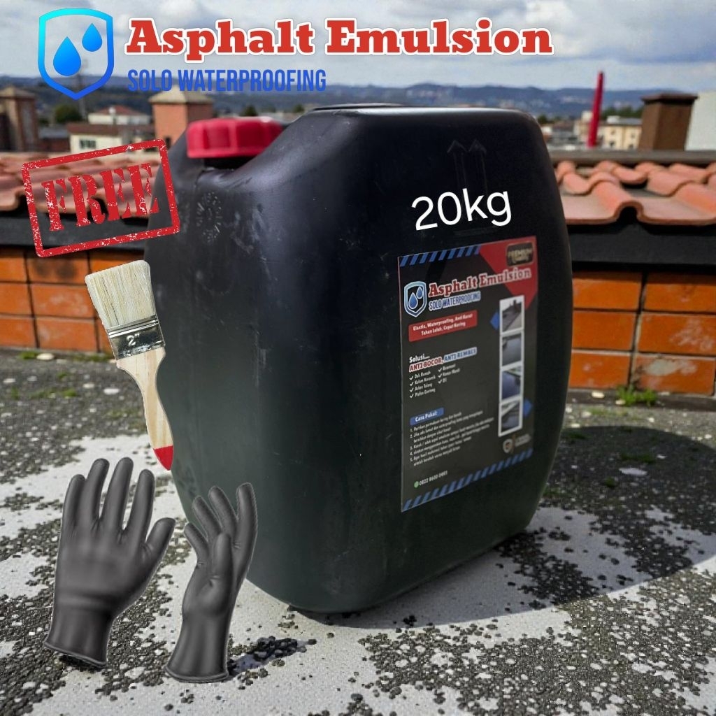 Paling Ampuh Aspal cair 20 kg anti bocor // waterproofing bukan aquaproof // asphalt emulsion aspal 