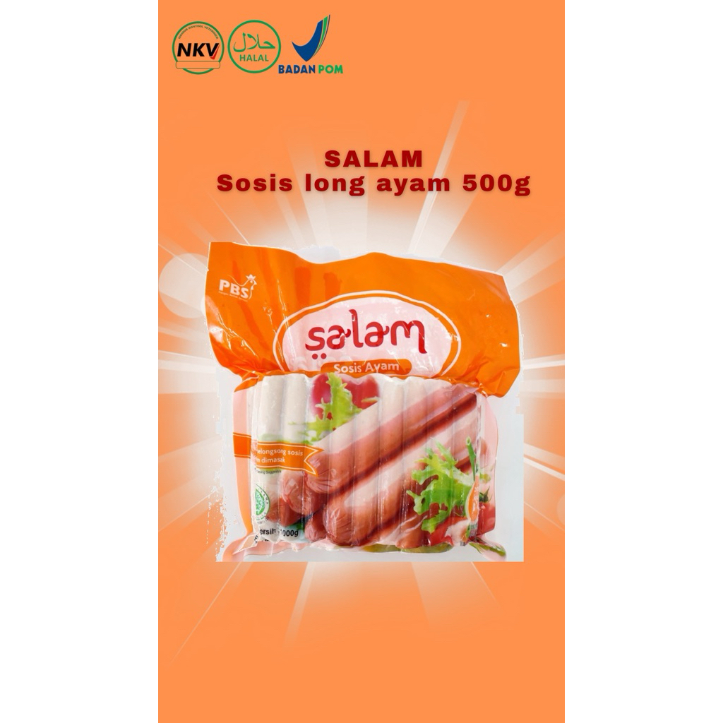 Salam Sosis Long 1kg sosis isi 30 sosis ayam sosis salam