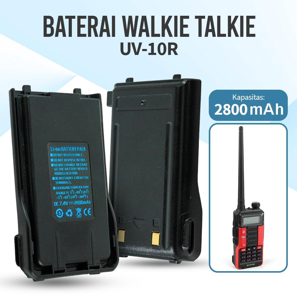 Baterai Walkie Talkie UV-10R 7.4V 2800mAh