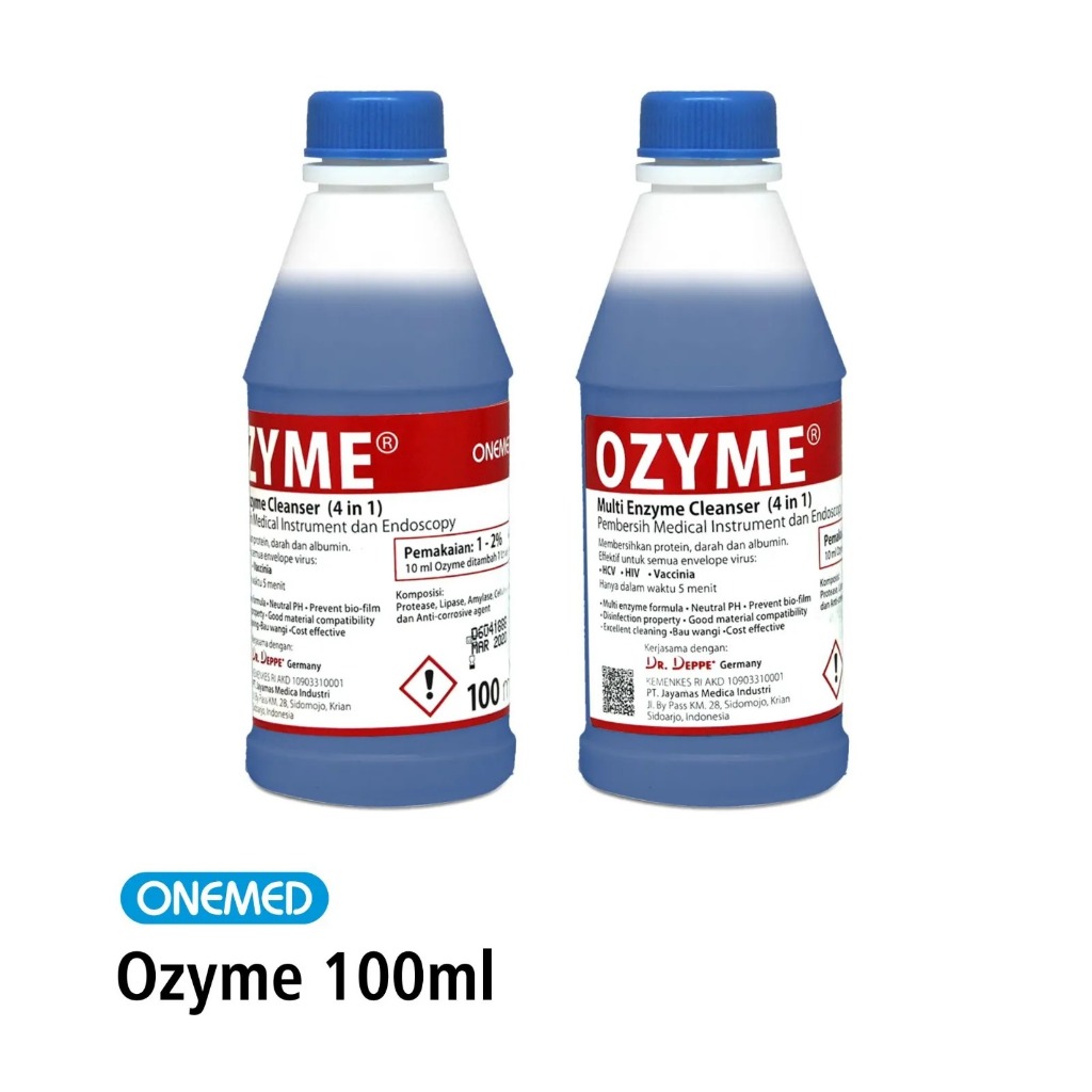 ONEMED Ozyme 100 ml Cairan Multi Enzim Pembersih Instrument Medis