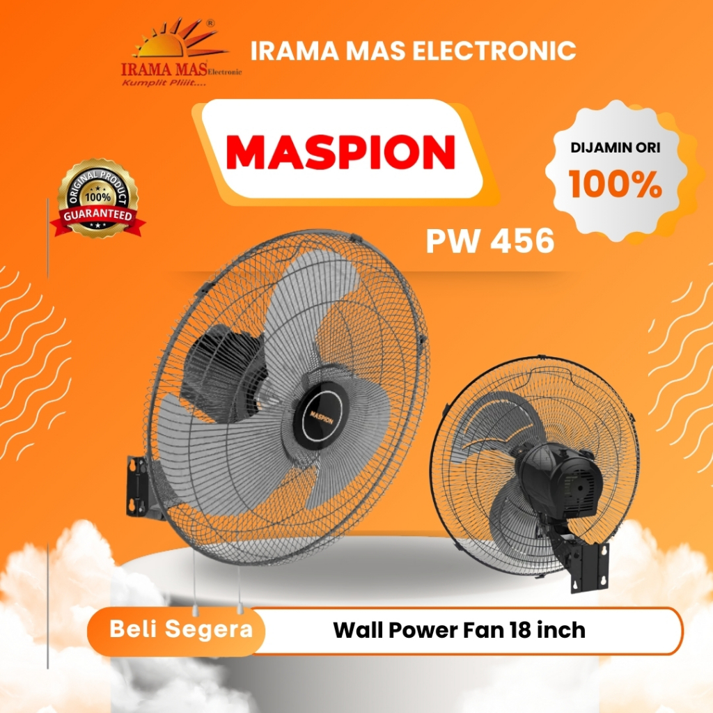 MASPION PW 456 KIPAS ANGIN / POWER WALL FAN 18 INC / PW456