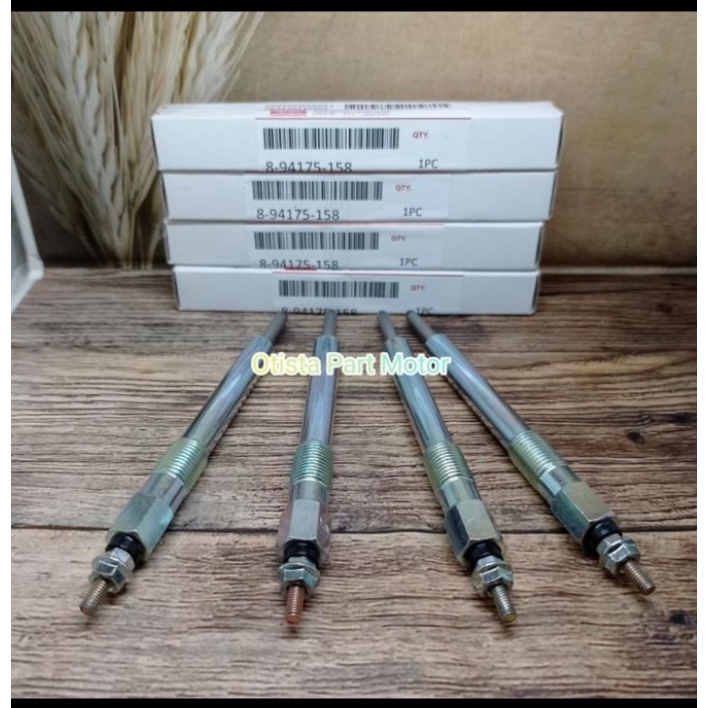 BUSI PEMANAS GLOW PLUG SET ISUZU DMAX D-MAX D MAX 4HJ1 4 PCS