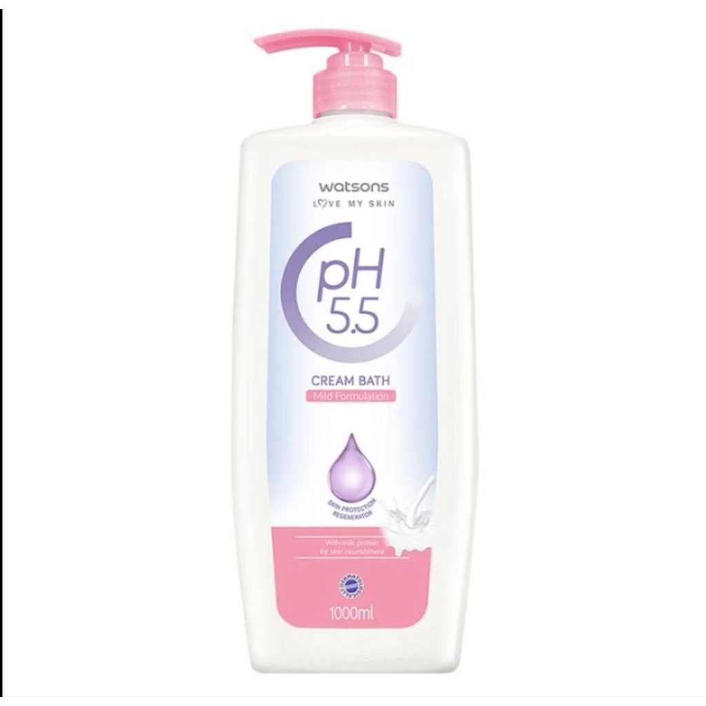 WATSONS PH5,5 MOISTURISING CREAM BATH 1000ML