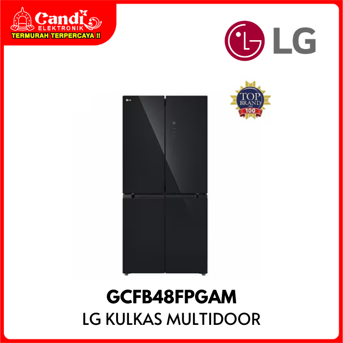 LG Kulkas Multidoor 502 Liter Inverter Kulkas 4 Pintu GCFB48FPGAM