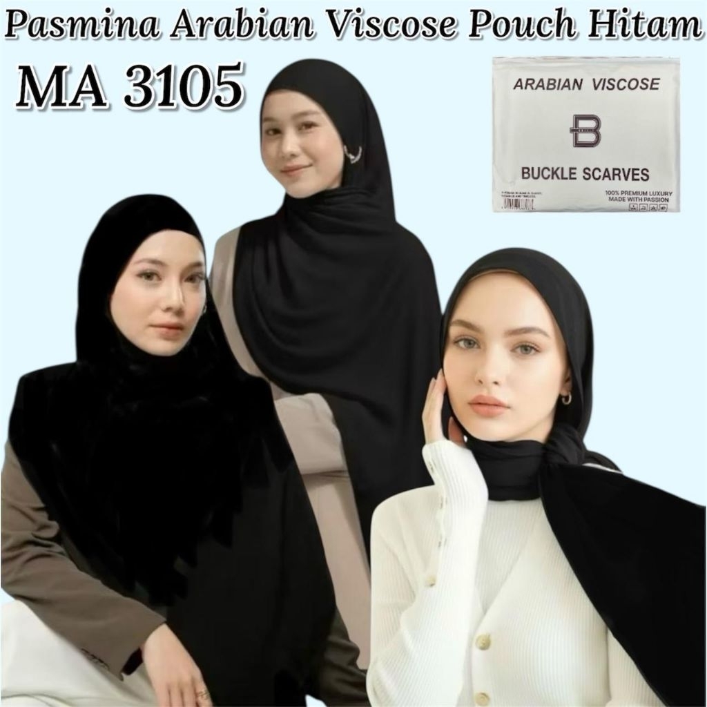 Pashmina Arabian viscos Buckle hijab/jilbab terbaru pashmina Arabian look