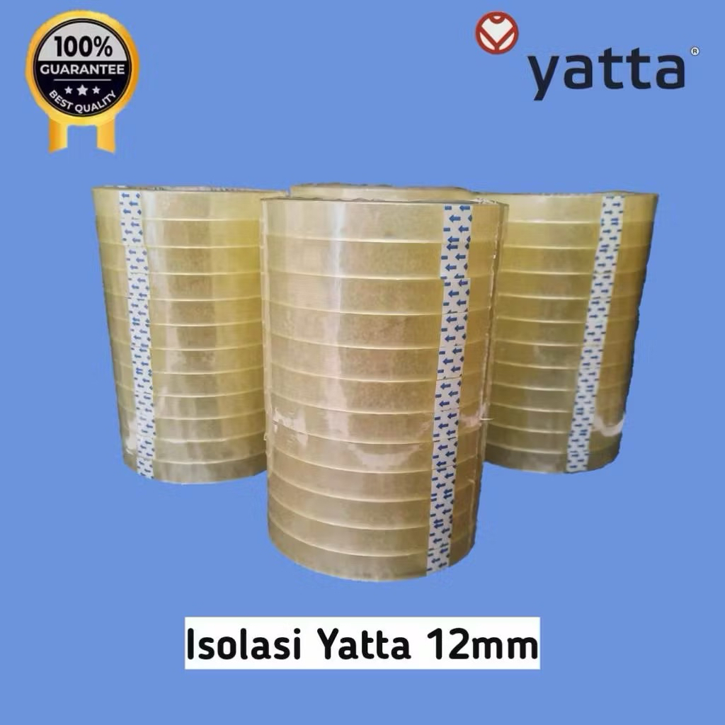 Isolasi / Lakban Kecil Yatta Tape Bening 12 mm & 24 mm (harga satuan)