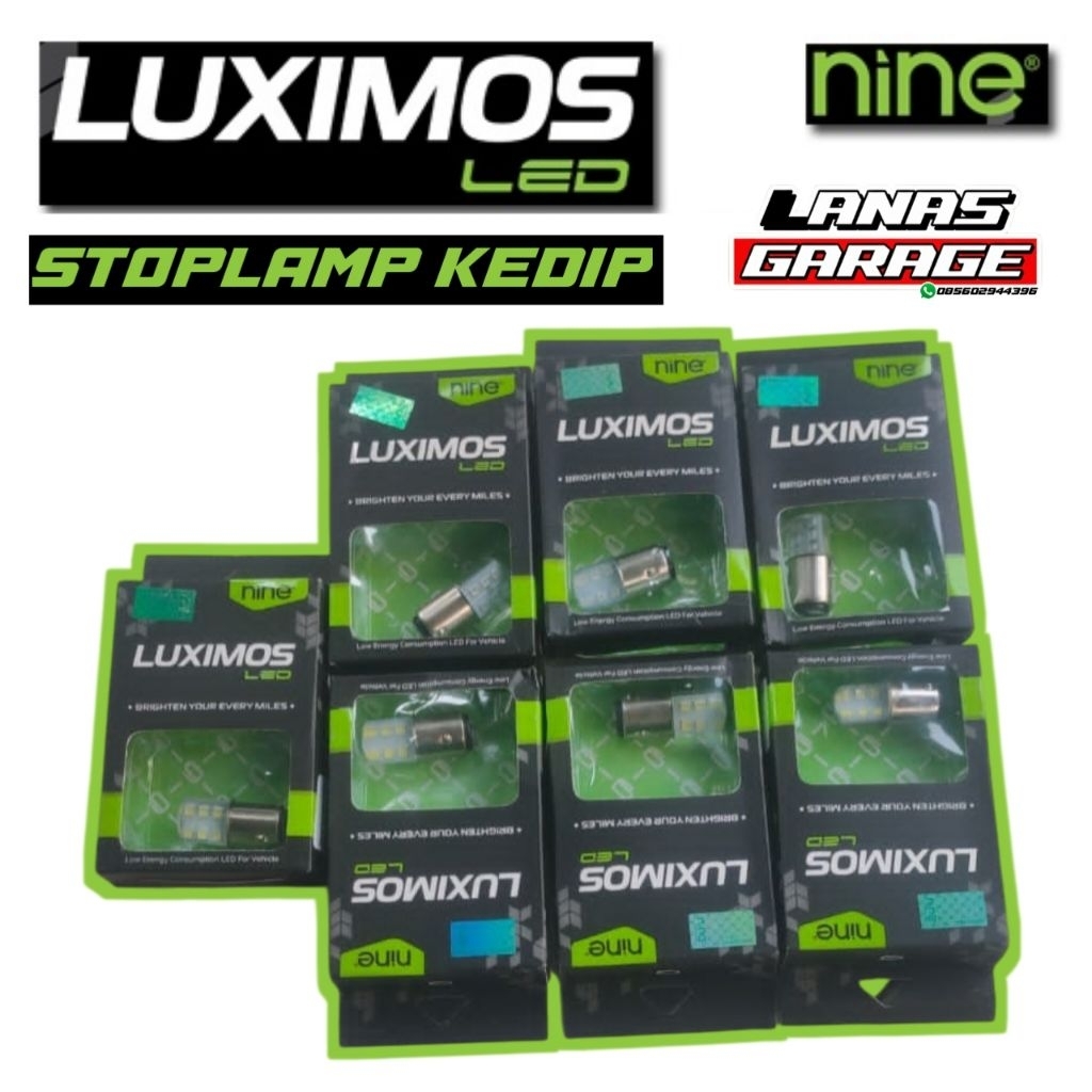 Lampu Rem LED Luminos Bayonet - Putih Merah