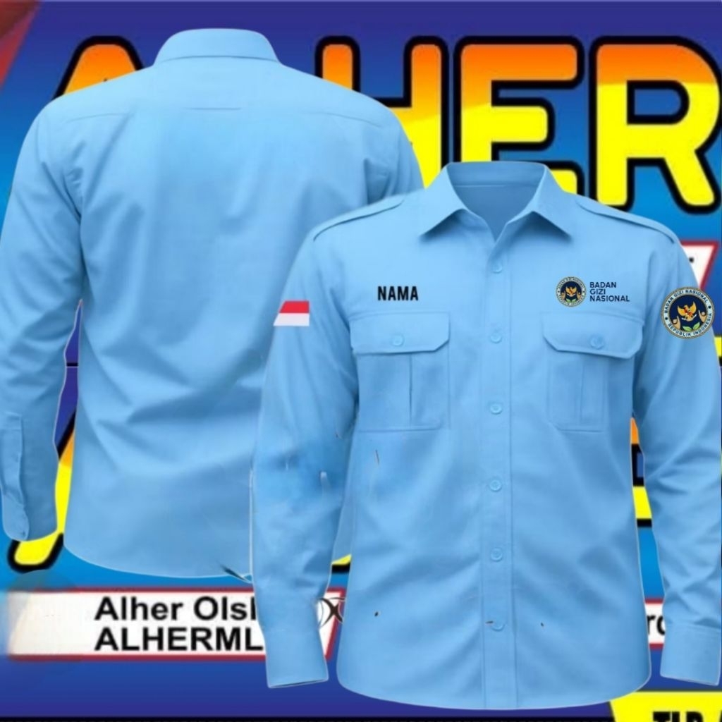terbaru kemeja SPPg baju SPPg seragam SPPG pdh SPPG pdl SPPG kemeja bgn baju bgn seragam bgn pdh bgn