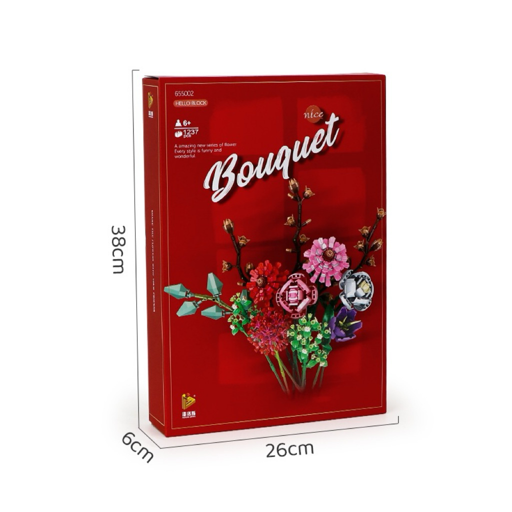 KKV Building Block Bouquet Flower Block Brick Plant Lego Bunga KKV OHSOME