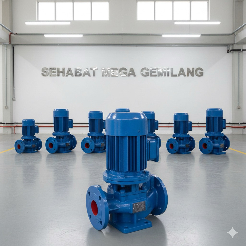 Pompa booster pompa pendorong air 1 hp 750 watt 380V pompa transfer khusus industri