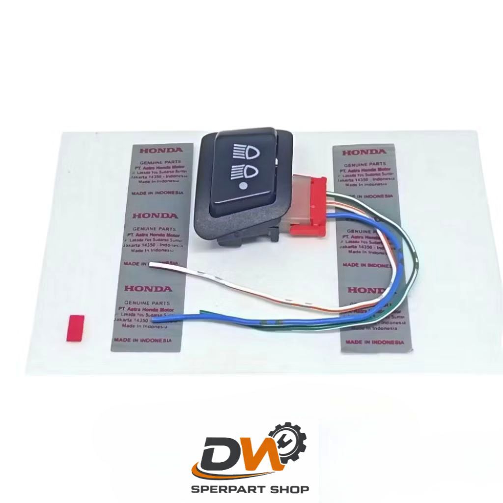 1 SET SAKLAR DAN SOKET SAKLAR LAMPU TOMBOL DIM VARIO 110 LED, ALL BEAT. SCOOPY GENIO DLL