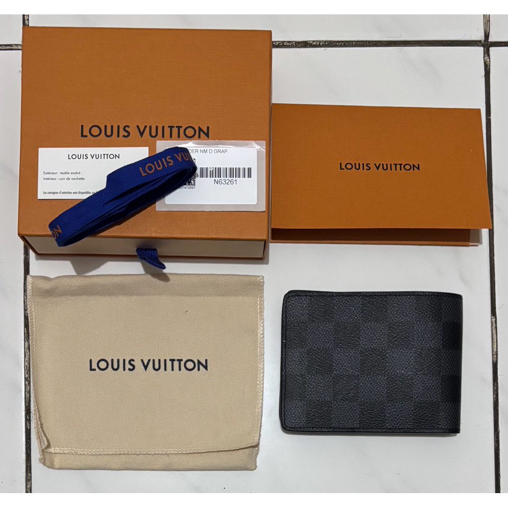 Louis Vuitton LV Slender Wallet Damier Graphite