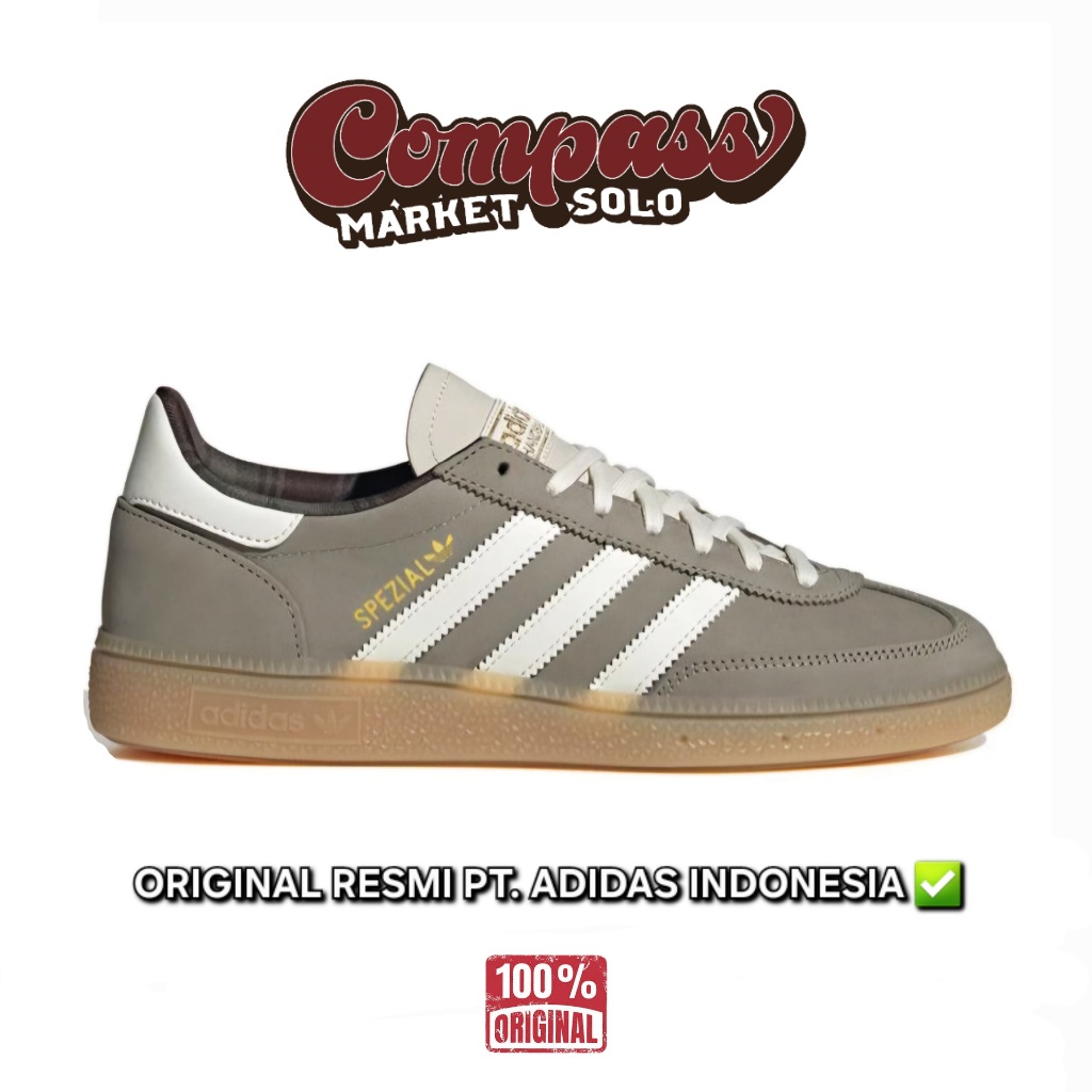 [ORIGINAL] ADIDAS HANDBALL SPEZIAL SILVER PEBBLE JR2249 | SNEAKERS CASUAL PRIA