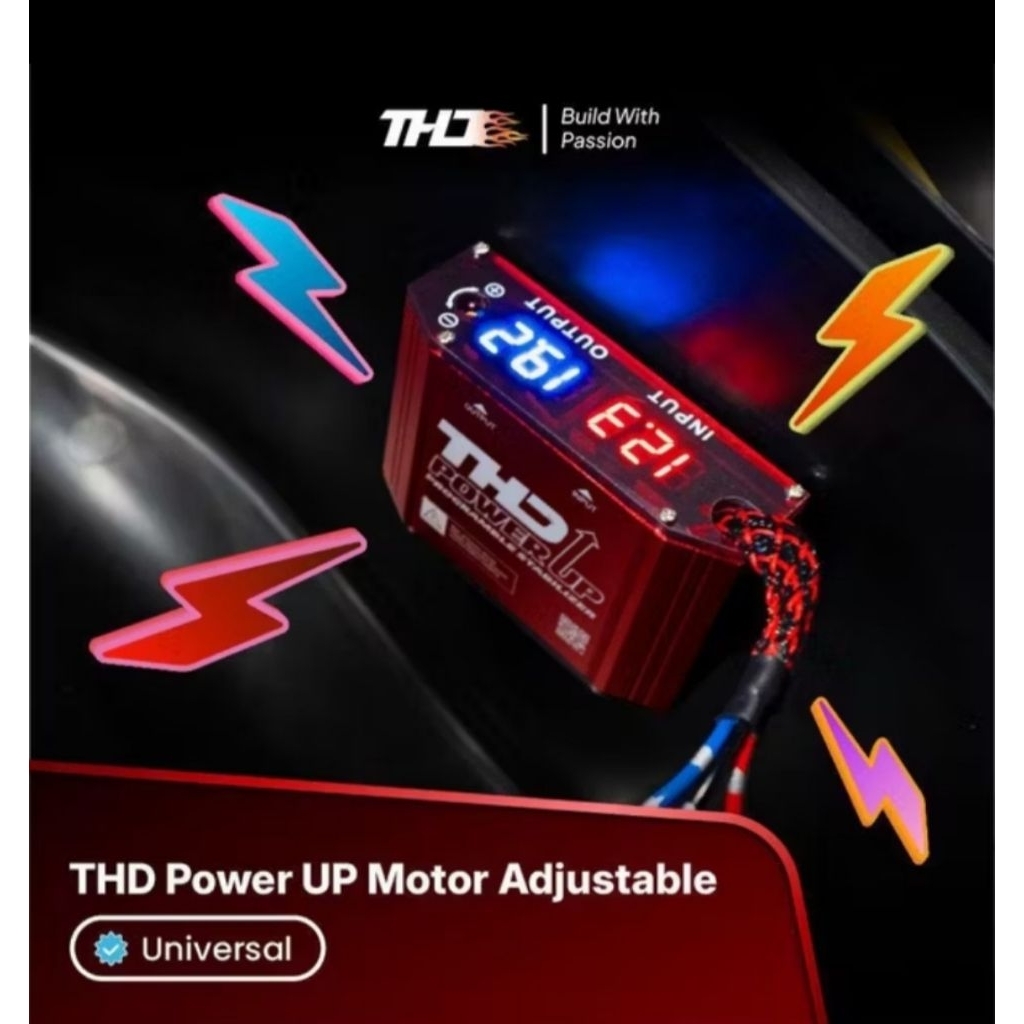 POWER UP MOTOR ADJUSTABLE UNIVERSAL PENGSTABIL KELISTRIKAN MOTOR PENGUAT VOLTASE AKI MOTOR, AKI ANTI