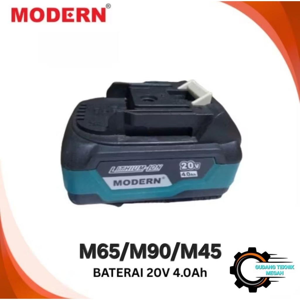 MODERN Baterai 20V Bor Cordless Modern M-90 - M-65 / M90 M65 Cordless