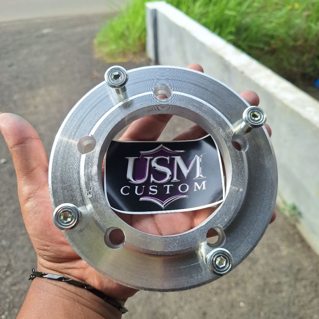 Plendes adaptor cakram belakang velg vnd mx king lubang 5vrossi copy rcb lubang 4 jupiter mx new 135