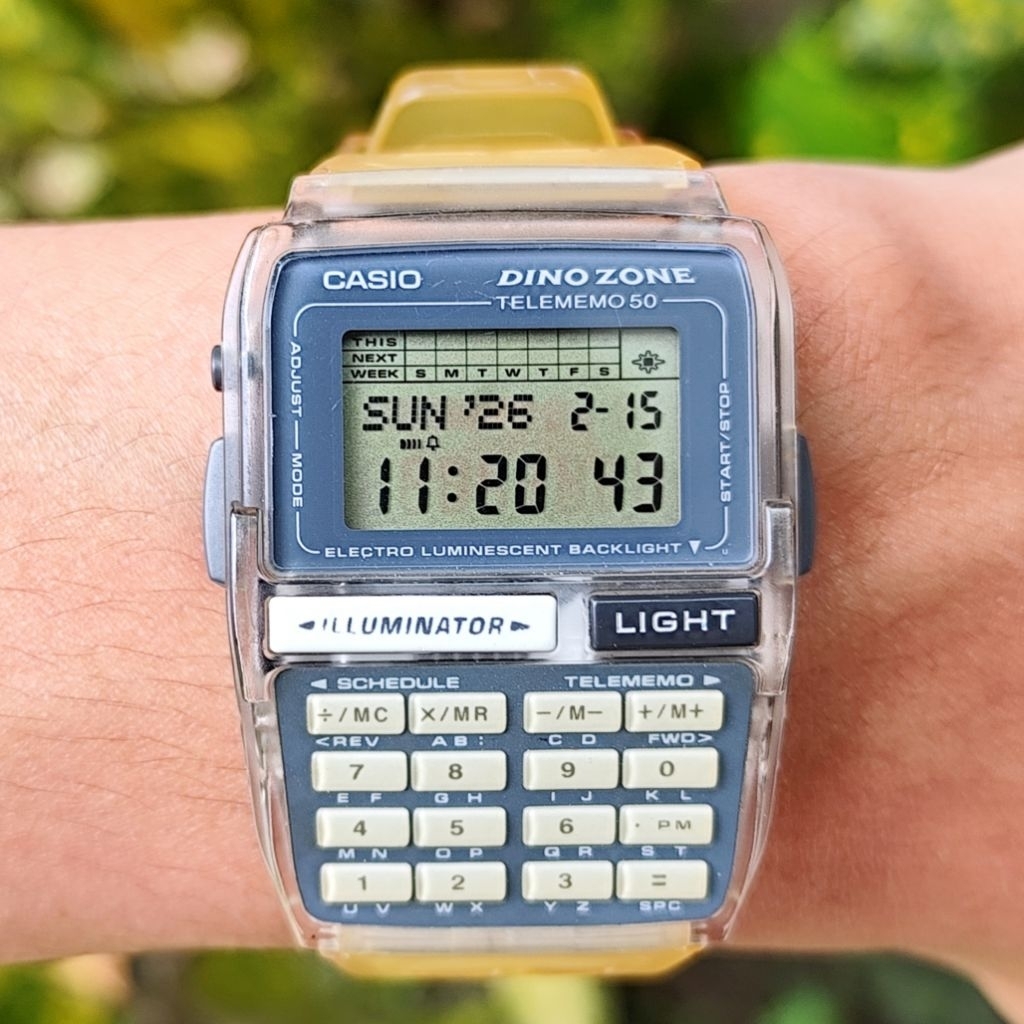 Jam Tangan Casio DBC-63 DINOZONE Triceratops Edition Vintage Rare 90s Second Original Masih Bening