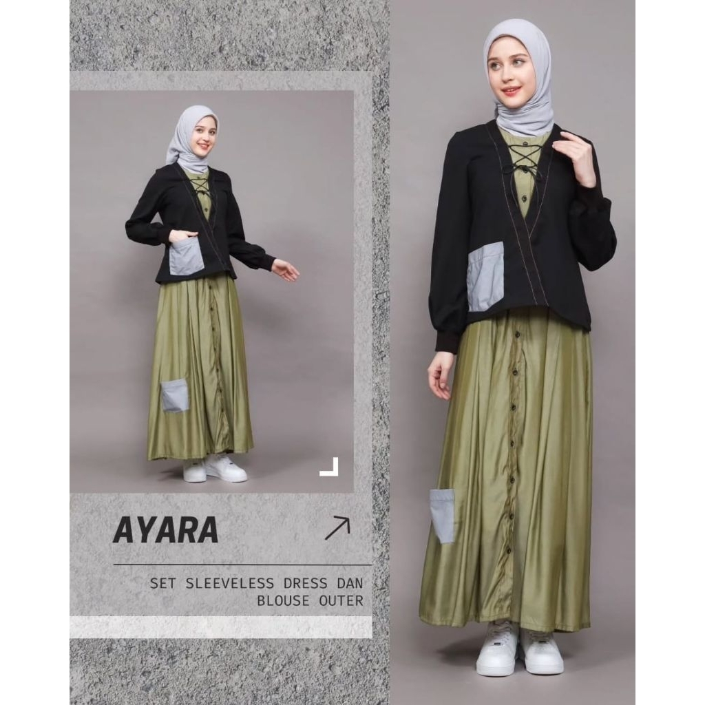 SIMPLY BY LAISA || AYARA DRESS (SET DRESS & OUTER)
