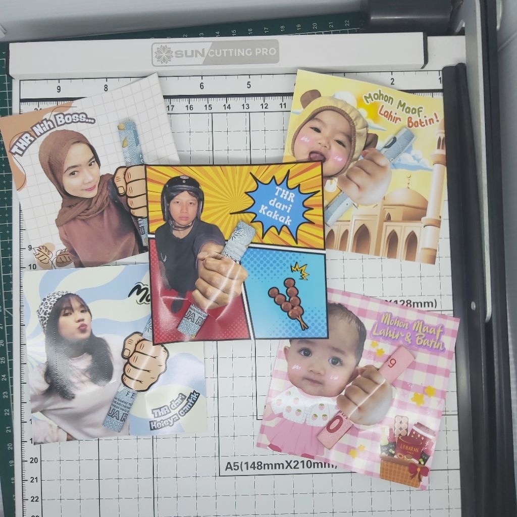 Amplop Lebaran Karakter / Kartu Ucapan / Amplop Lebaran Aesthetic / Amplop Lebaran Custom / Amplop L