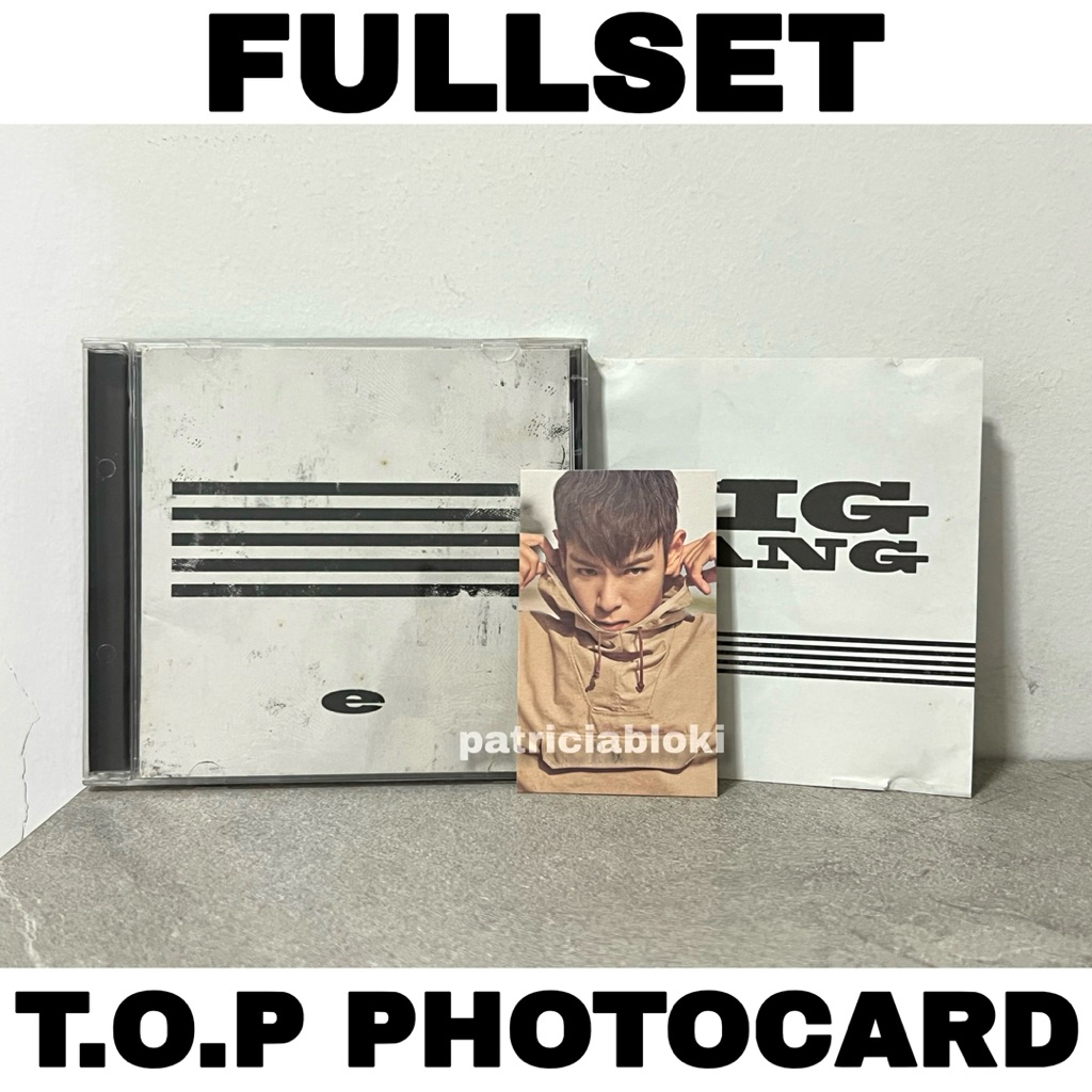 Fullset BIGBANG MADE Album E Ver With T.O.P Photocard BIG BANG TOP Choi Seunghyun GD GDragon Kwon Ji