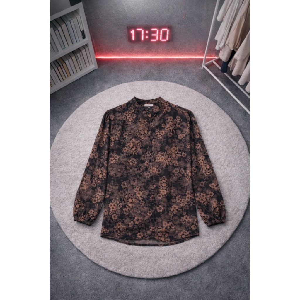 BLOUSE KEMEJA WANITA MOTIF BATIK BAHAN RAYON TWILL