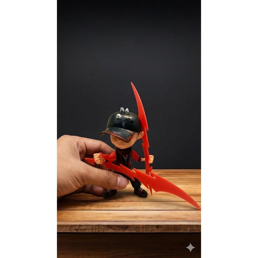 Mainan Action Figure Boboiboy Halilintar PVC 12cm