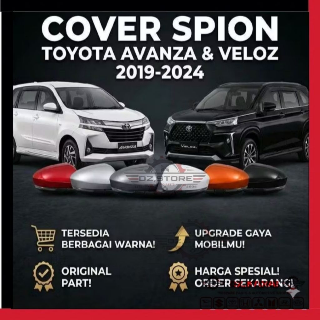 cover spion all new RUSH TERIOS AVANZA XENIA ROCKY RAIZE AGYA Ayla 2019 2020 2021 2022 2023 RH L Car