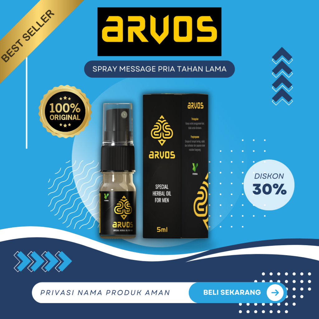 Arvos Spray Bikin Tahan Lama Minyak Pria
