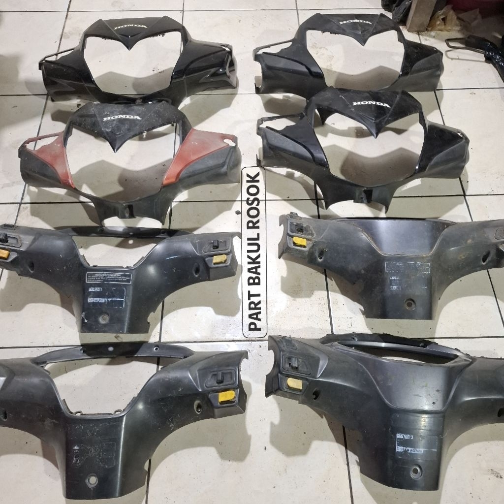 Cover Batok Totok Kepala Depan Supra X 125 KPH Betmen Batman Supra 125 Old Lama Cover Headlamp Lampu