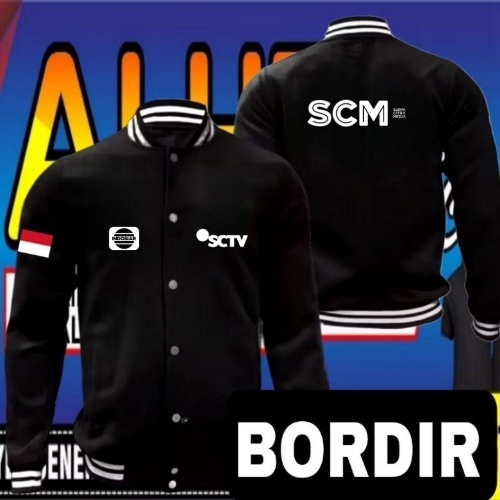 ready stok jaket bordir sctv jaket SCTV jaket kerja SCTV jaket baseball SCTV jaket seragam SCTV jake