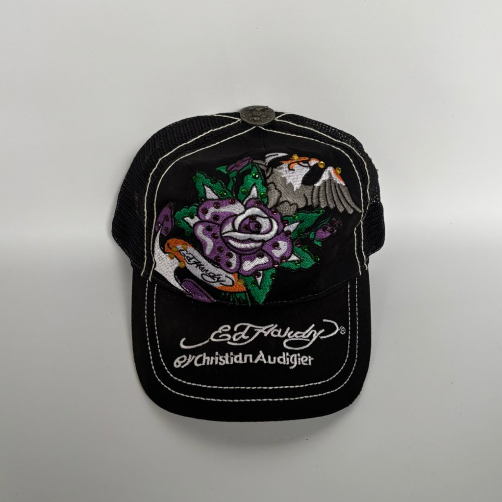 EdHardy Embroidered Trucker Hat