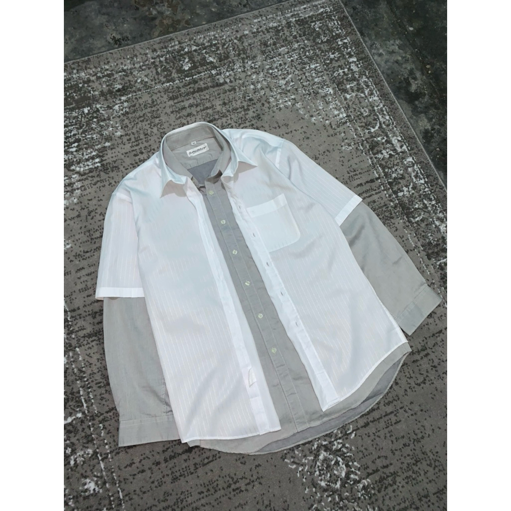 Vintage Balenciaga Hybrid Double Layer Shirt | Kemeja Balenciaga