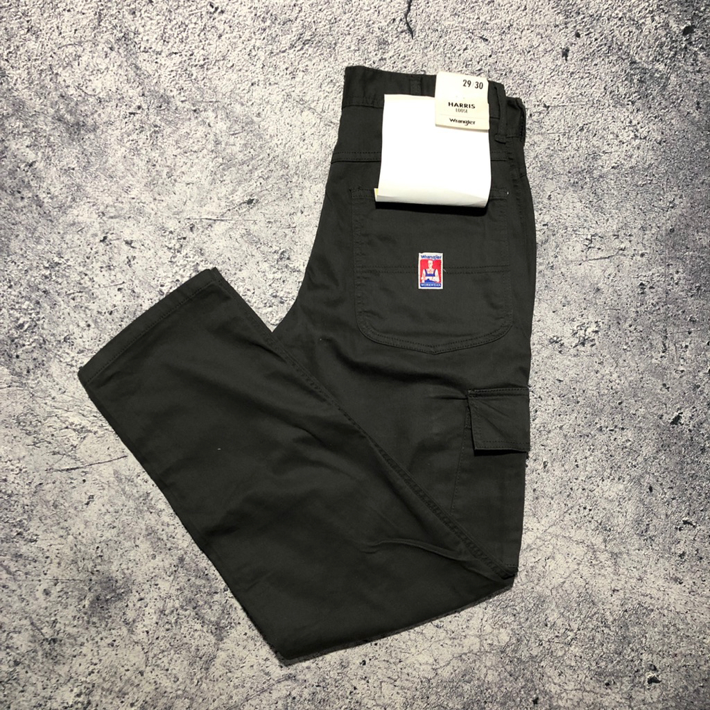 CELANA PANJANG CARGO WRANGLER HARRIS LOOSE GREY
